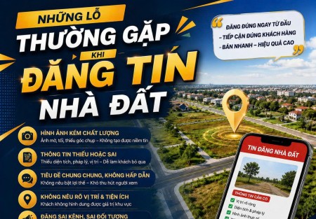 Những lỗi thường gặp khi đăng tin nhà đất