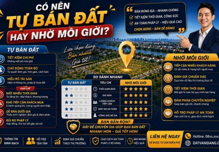 Có nên tự bán đất hay nhờ môi giới?