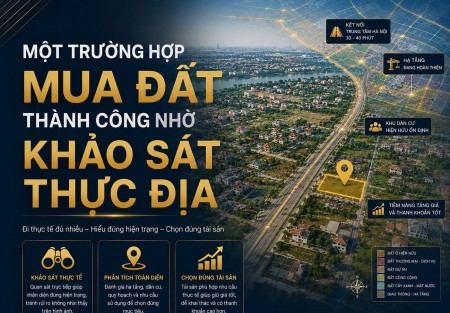 Một trường hợp mua đất thành công nhờ khảo sát thực địa