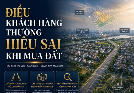Điều khách hàng thường hiểu sai khi mua đất
