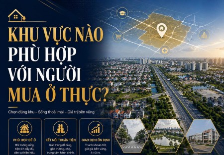 Khu vực nào phù hợp với người mua ở thực?