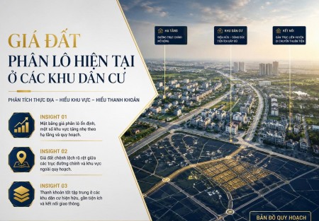 Giá đất phân lô hiện tại ở các khu dân cư