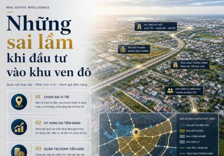 Những sai lầm khi đầu tư vào khu ven đô