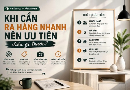 Khi cần ra hàng nhanh nên ưu tiên điều gì trước
