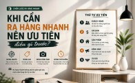 Khi cần ra hàng nhanh nên ưu tiên điều gì trước