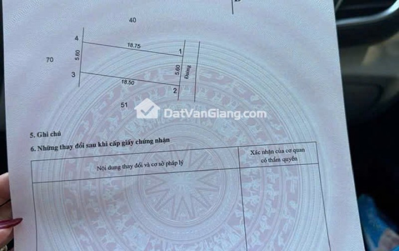 Bán Đất Thổ Cư Xã Mễ Sở, Văn Giang, Hưng Yên Lô 104,2m2 Hoa Khôi Phù Bãi Giá Chỉ 3x Triệu/m2