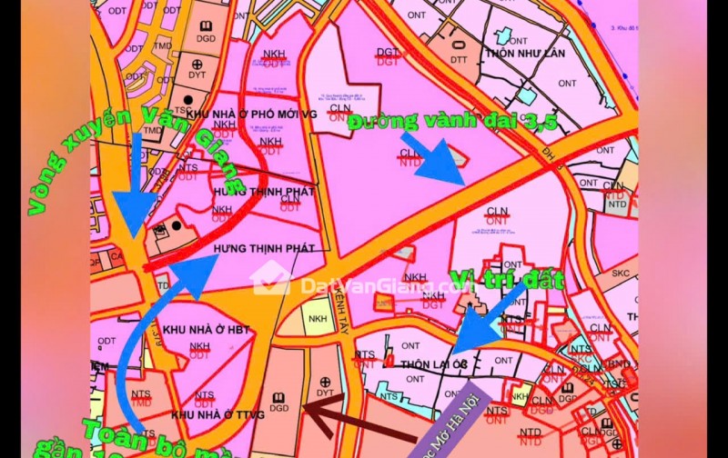 Bán đất nền Văn Giang! 97,1m² thôn Lại Ốc, gần ĐH Mở Hà Nội, ngõ ô tô 7 chỗ, khai thác cho thuê