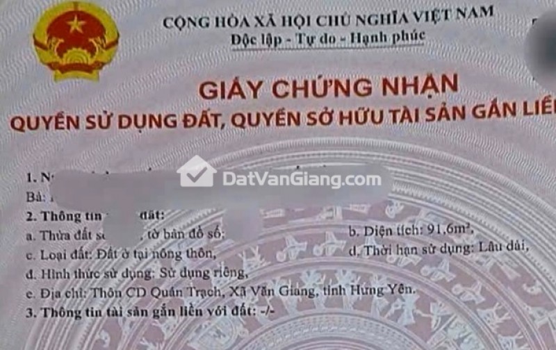 Đất Văn Giang 91.6m2 Lô Góc 2 Mặt Tiền Ô Tô Tránh Giá Đầu Tư 4x Tr/m2