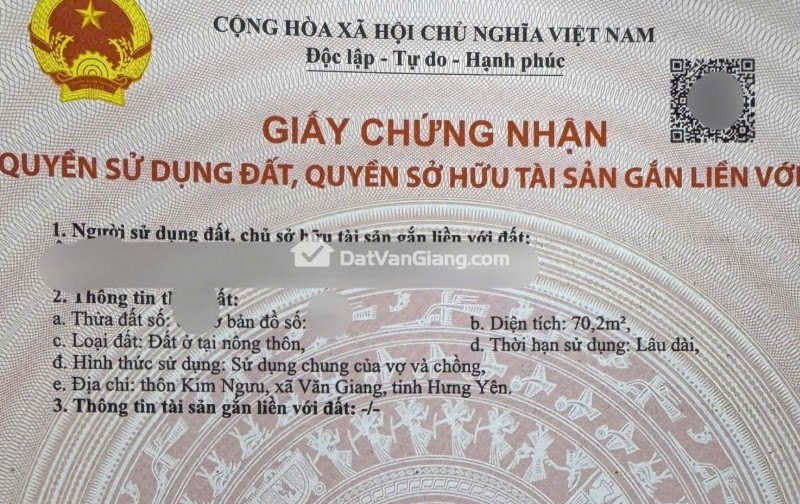 Đất Văn Giang 70.2m2 Mặt Tiền 5m Ô Tô Vào Tận Đất Giá Đầu Tư 4.x Tỷ