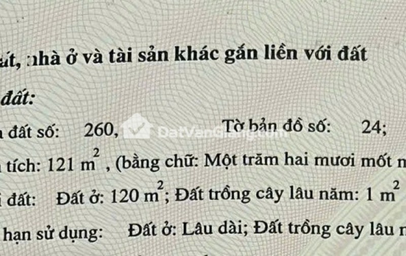 Đất Văn Giang 121m2 Mặt Tiền 5.9m Nở Hậu Ô Tô Vào Tận Nơi Giá 4x Tr/M2