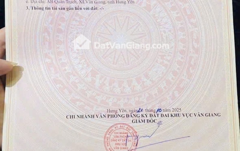 Bán đất đẹp Văn Giang 64,5m² gần PVF, kết nối Ecopark thuận tiện