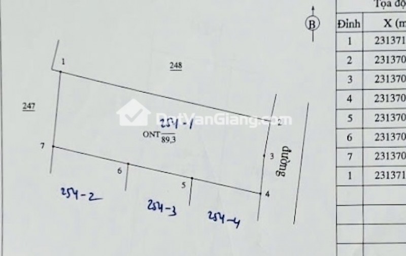 Đất Văn Giang 89.3m2 Mặt Tiền 5.5m Ô Tô Tránh Nhỉnh 4 Tỷ Vị Trí Vàng