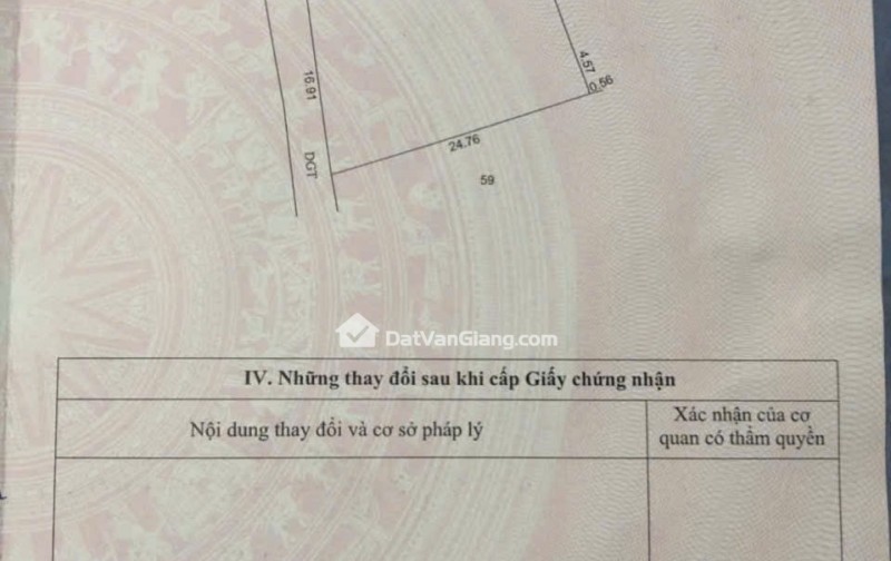  CHÍNH CHỦ CẦN CHUYỂN NHƯỢNG ĐẤT Ở THÔN HÒA BÌNH - XÃ VĂN GIANG - TỈNH HƯNG YÊN
