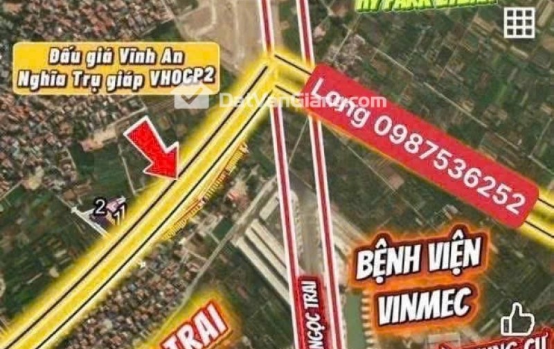 Bán 400m lô góc đất đấu giá nghĩa trụ văn Giang Hưng yên
