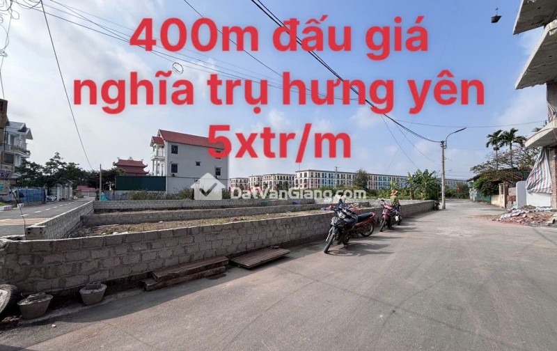 Bán 400m lô góc đất đấu giá nghĩa trụ văn Giang Hưng yên