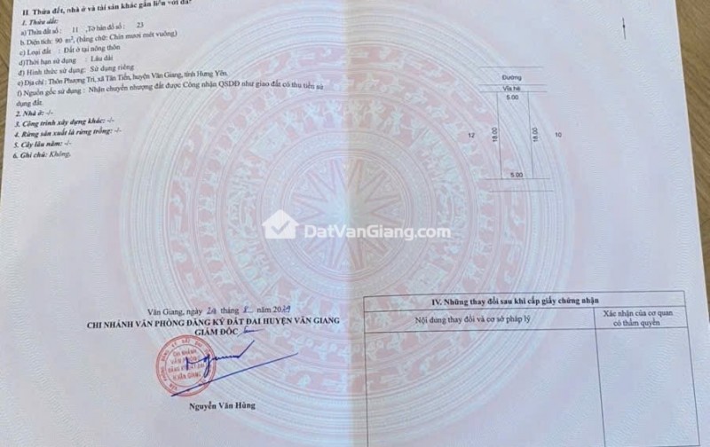 Đất đấu giá Phượng trì văn Giang gần sân pvf đại học bách khoa cs2