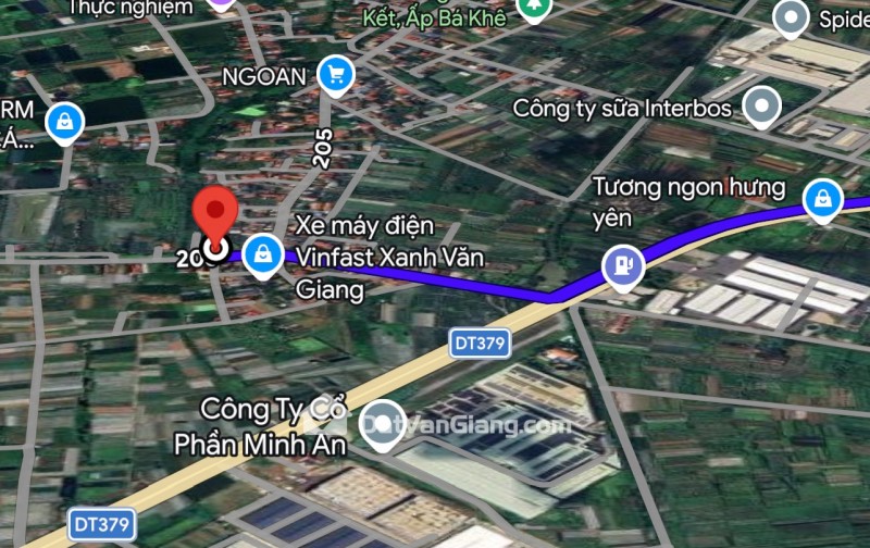Bán đất Bá Khê Văn Giang Hưng Yên- 2 mặt thoáng - oto ngủ tại đất