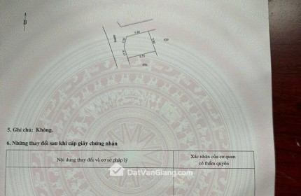 LÔ GÓC HIẾM QUÁN TRẠCH VĂN GIANG 2 MẶT NGÕ CAMRY  3 TỶ
