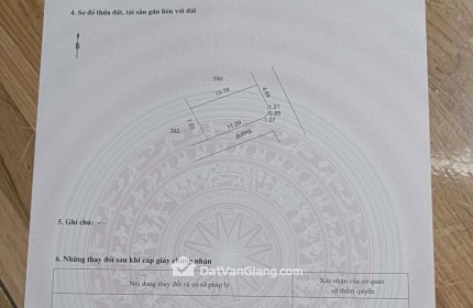 VĂN GIANG LÔ GÓC 2 MẶT NGÕ EVEREST TRÁNH VF3 CHƯA ĐẾN 50TR/M
