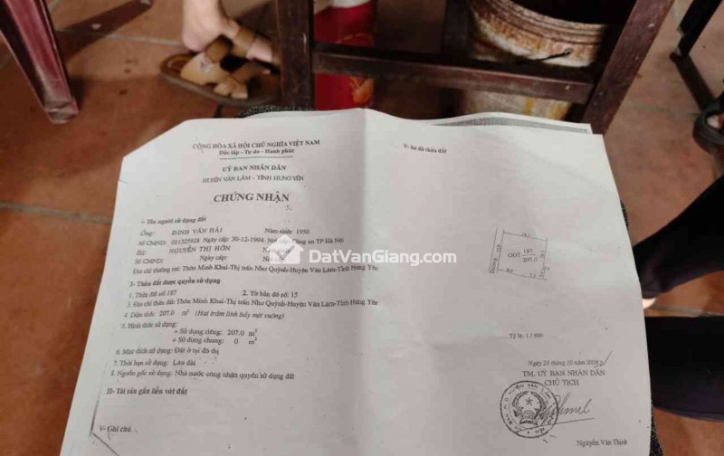  GIẢM THẲNG 1 TỶ – CHỦ CẦN BÁN NHANH!   ĐẤT LÀNG KHOAI – MINH KHAI – NHƯ QUỲNH